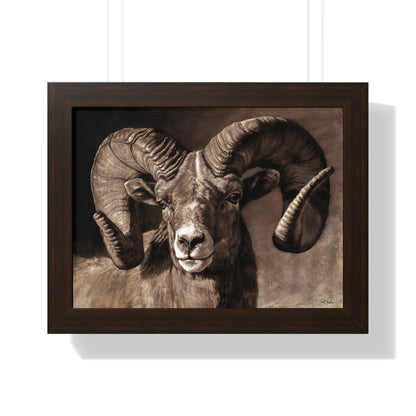 "Full Curl" Framed Paper Print