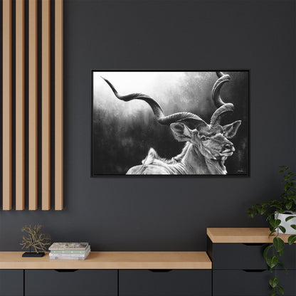 "Kudu" Framed Canvas