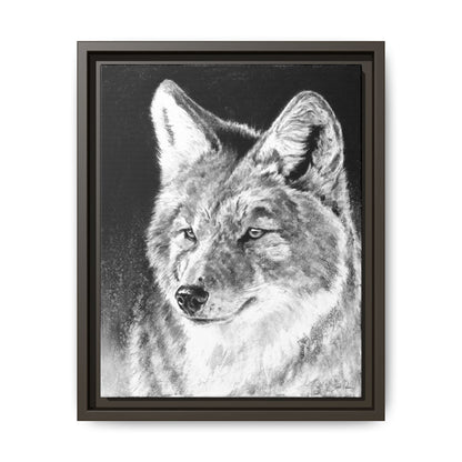 "Coyote II" Framed Canvas