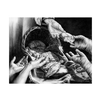"Loaves and Fishes" Premium Matte Paper Print