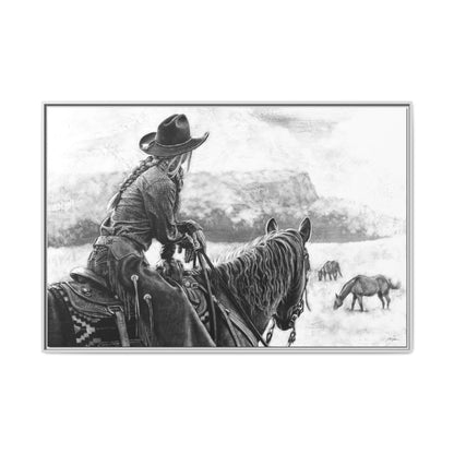 "Bridles and Braids" Framed Canvas