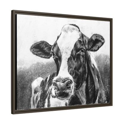 "Holstein" Framed Canvas