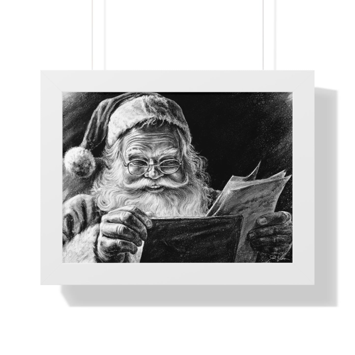 "Dear Santa" Framed Paper Print