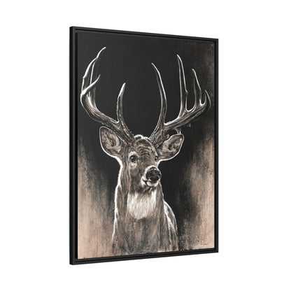 "Backlit Buck" Framed Canvas