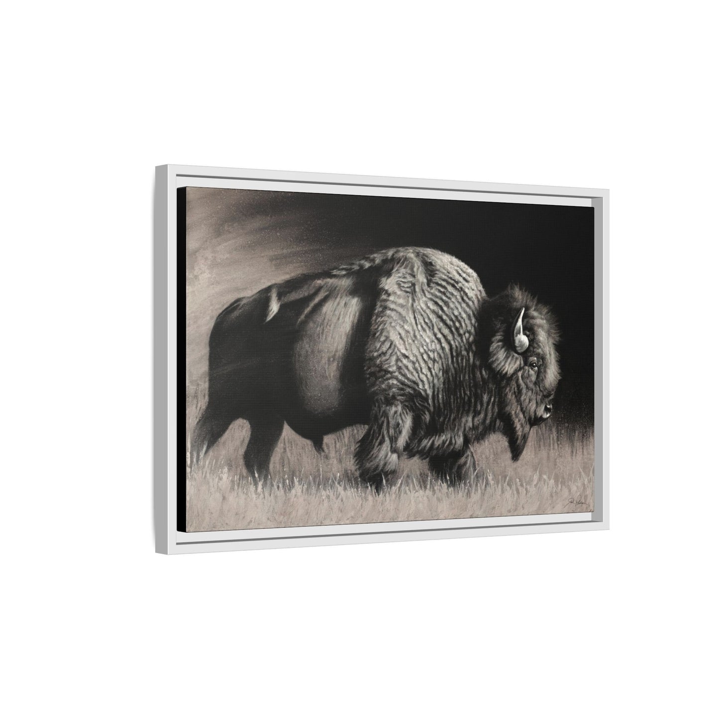 "Into the Storm" Framed Canvas