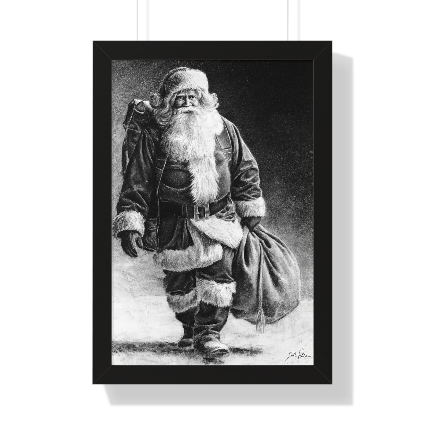 "Right Down Santa Claus Lane" Framed Paper Print