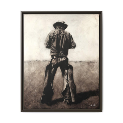 "Cowboy" Framed Canvas
