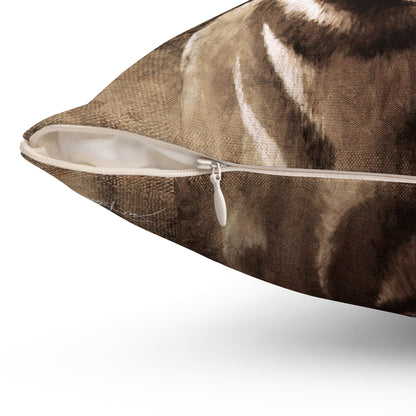 "Pronghorn" Square Pillow.