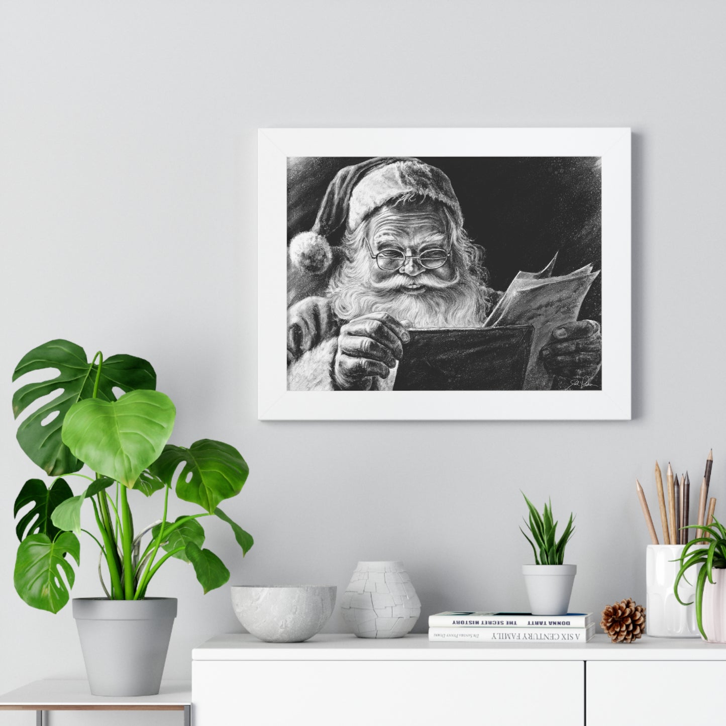 "Dear Santa" Framed Paper Print