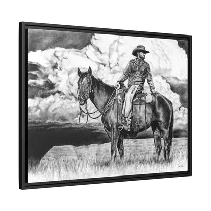 "Looking Back on the Path" Framed Canvas