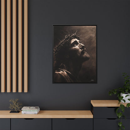 "With His Stripes We Are Healed" Framed Canvas