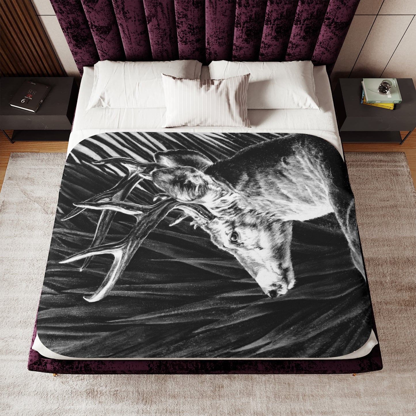 "Coues Buck" Sherpa Blanket.