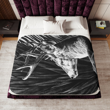 "Coues Buck" Sherpa Blanket.