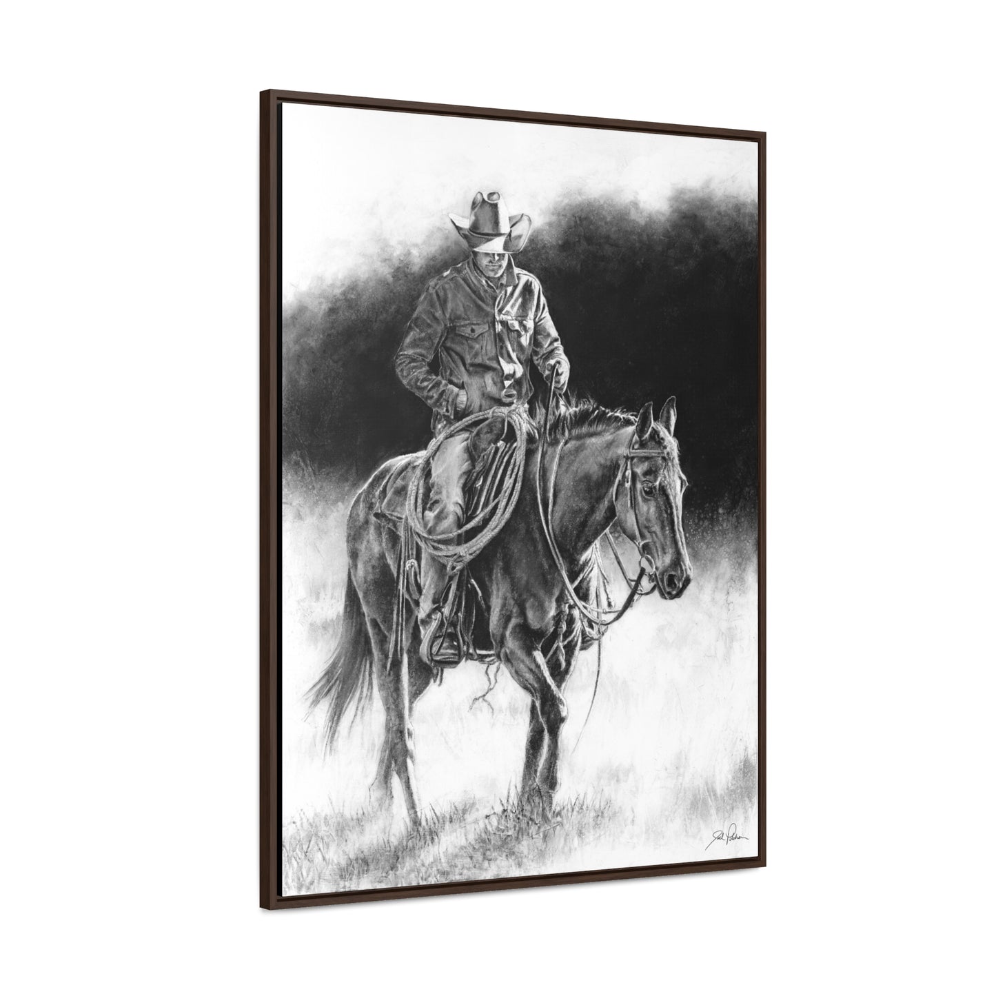 "Ridin' for the Brand" Gallery Wrapped/Framed Canvas