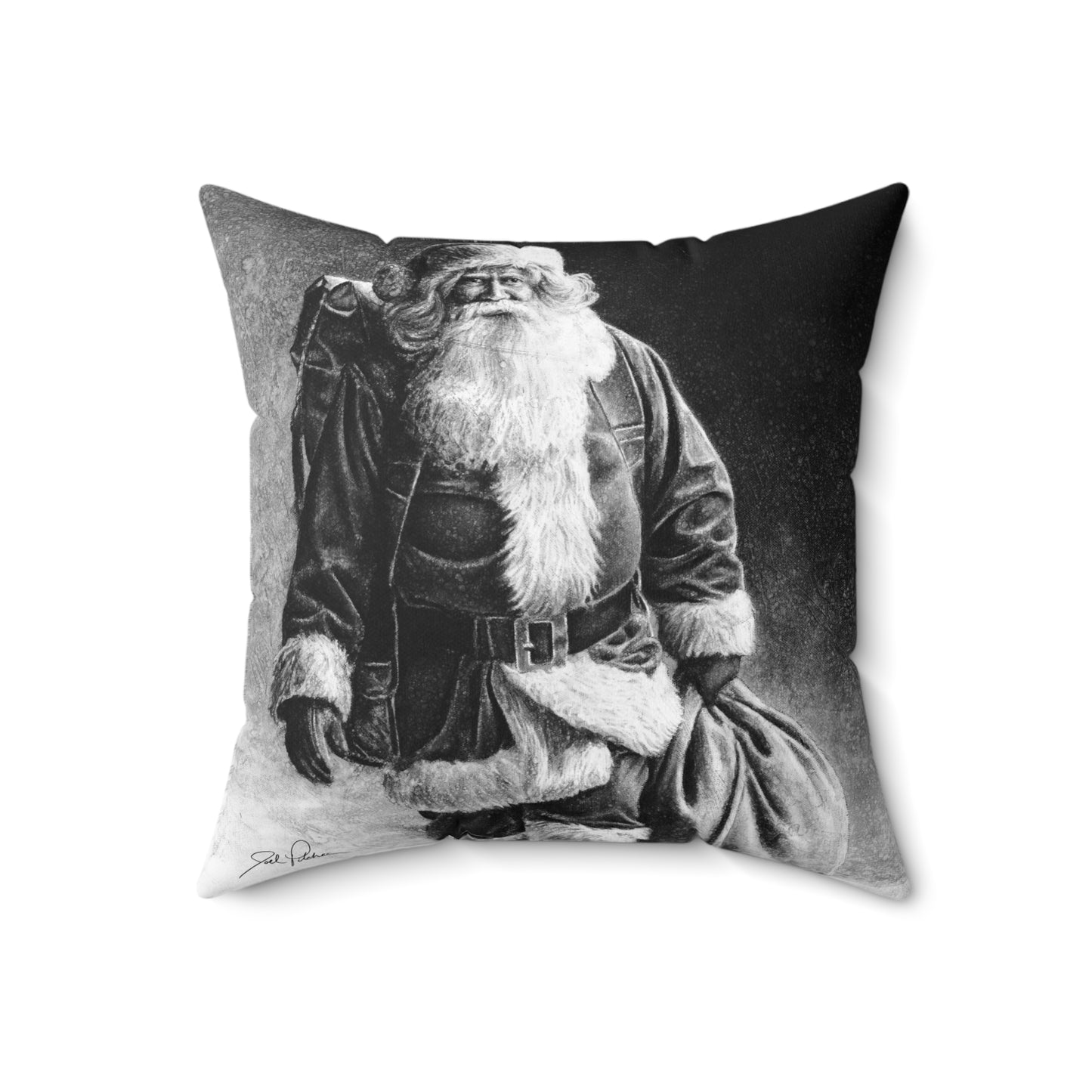 "Right Down Santa Claus Lane" Square Pillow.