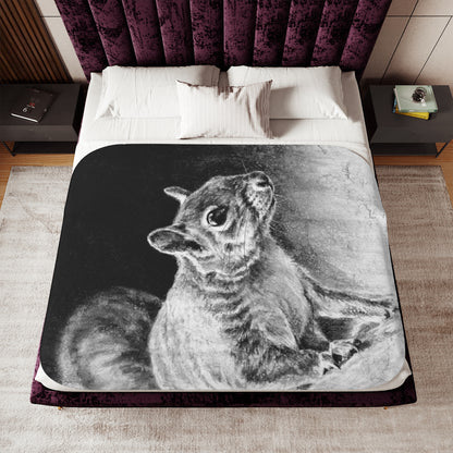 "Squirrel" Sherpa Blanket.