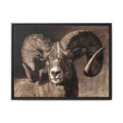 "Full Curl" Framed Canvas