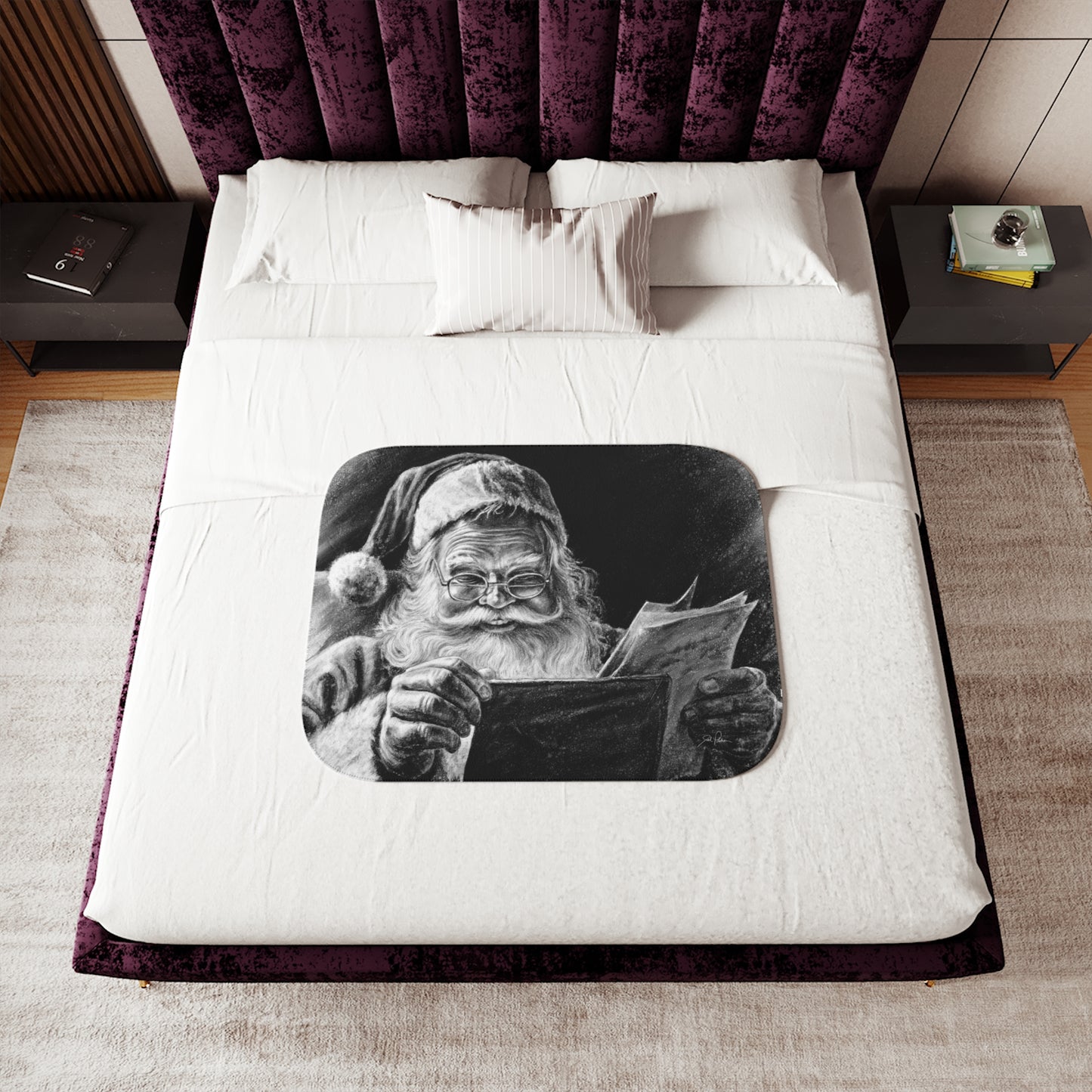 "Dear Santa" Sherpa Blanket.