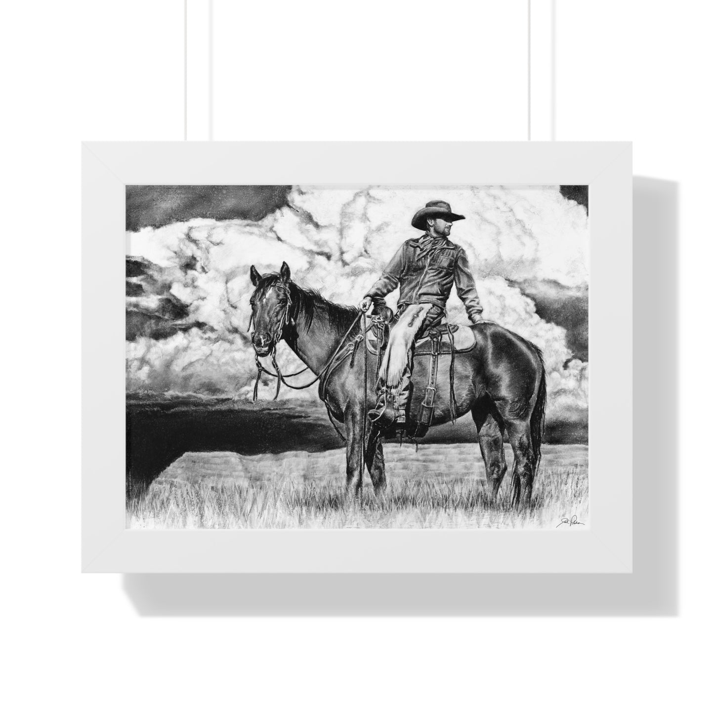 "Looking Back on the Path" Framed Paper Print