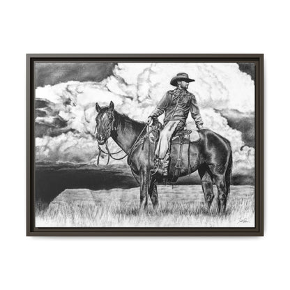 "Looking Back on the Path" Framed Canvas