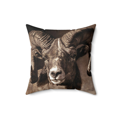 "Full Curl" Square Pillow.