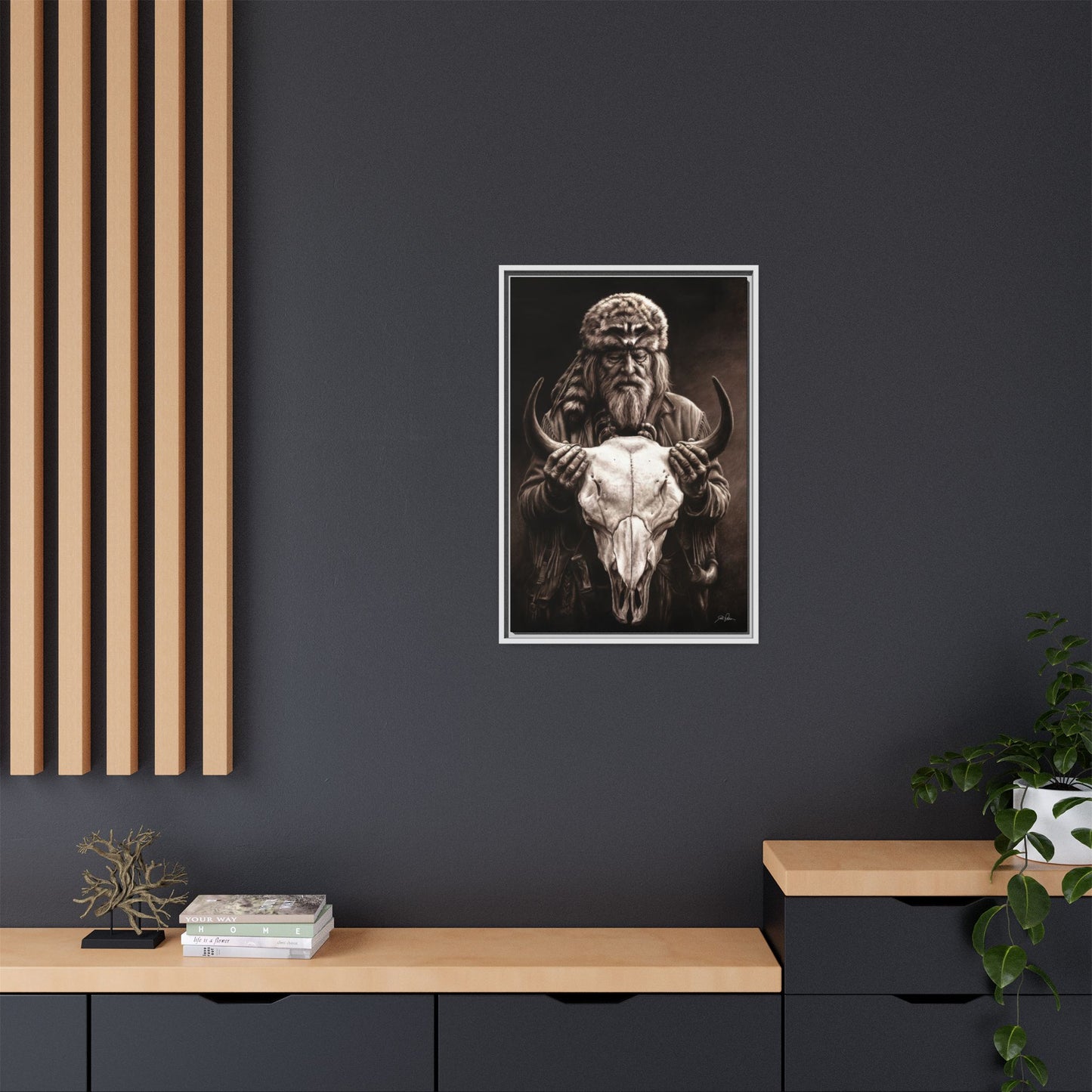 "Legends of the West" Framed Canvas