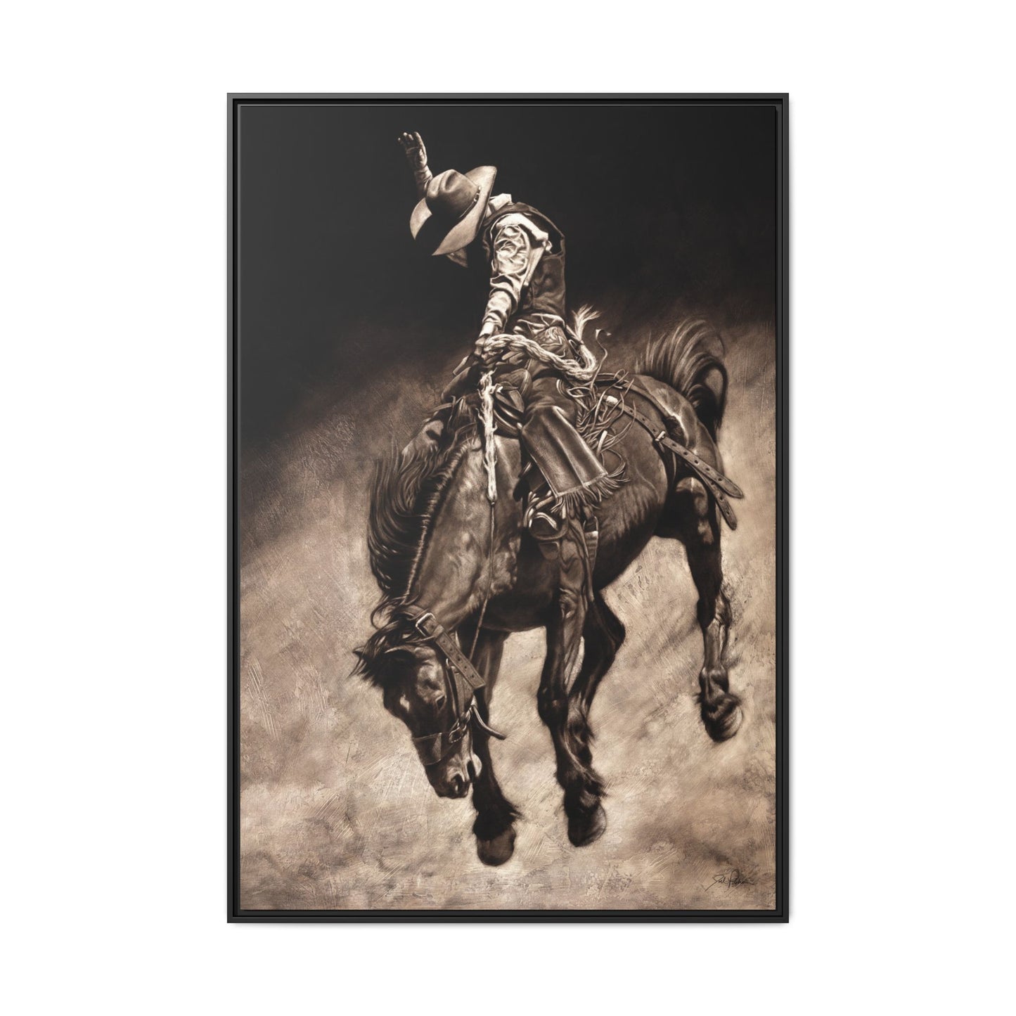 "Giddy Up" Framed Canvas
