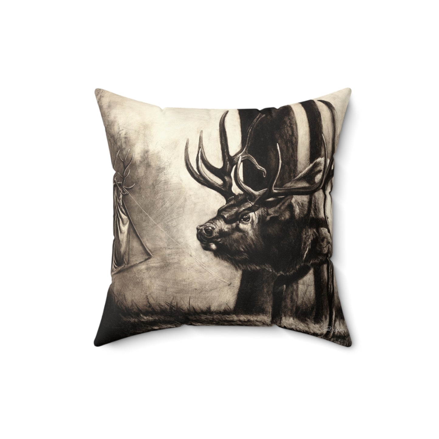 "Family Ties" Square Pillow.