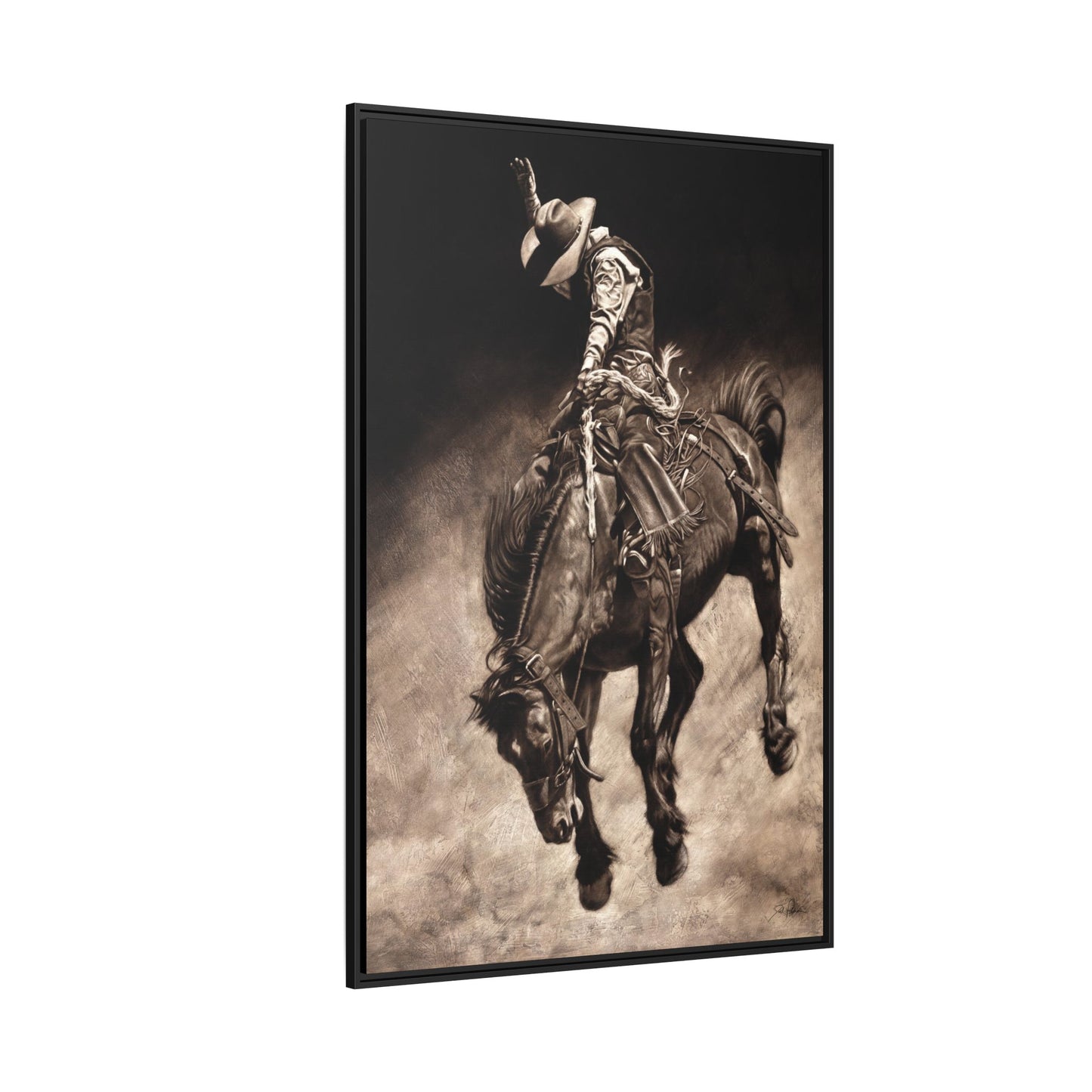 "Giddy Up" Framed Canvas