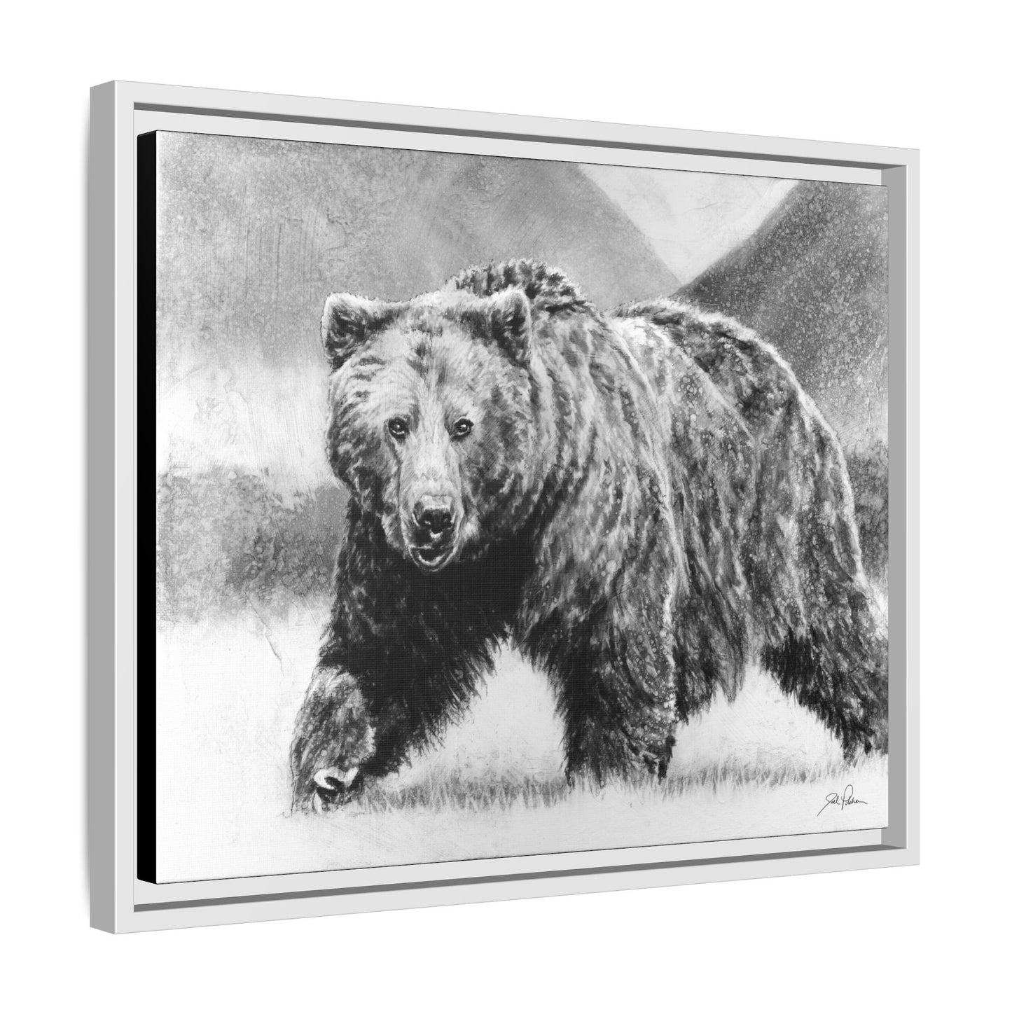 Grizzly II" Framed Canvas