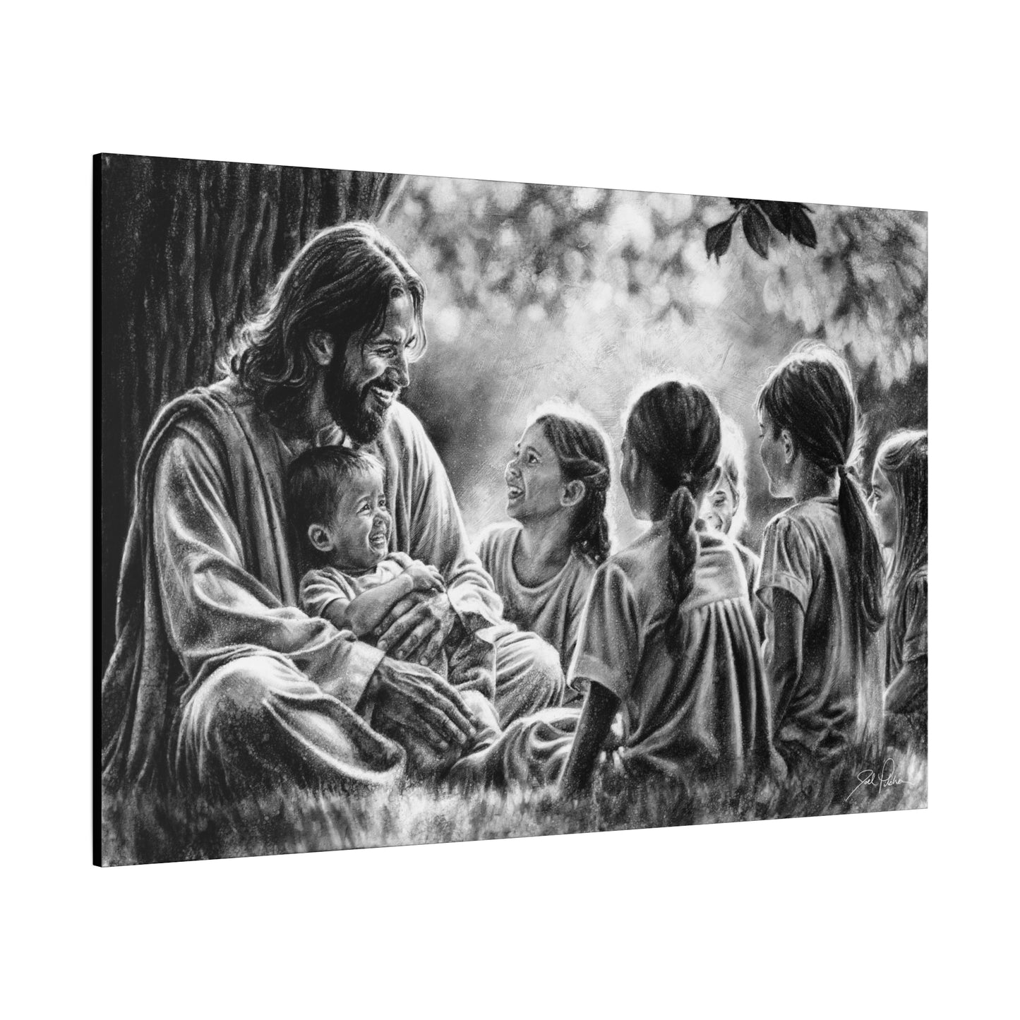 "Bless the Little Ones" Stretched Canvas