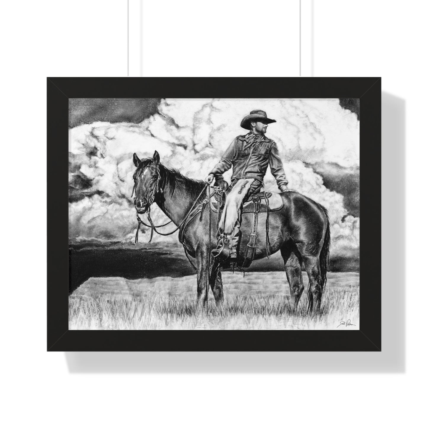 "Looking Back on the Path" Framed Paper Print