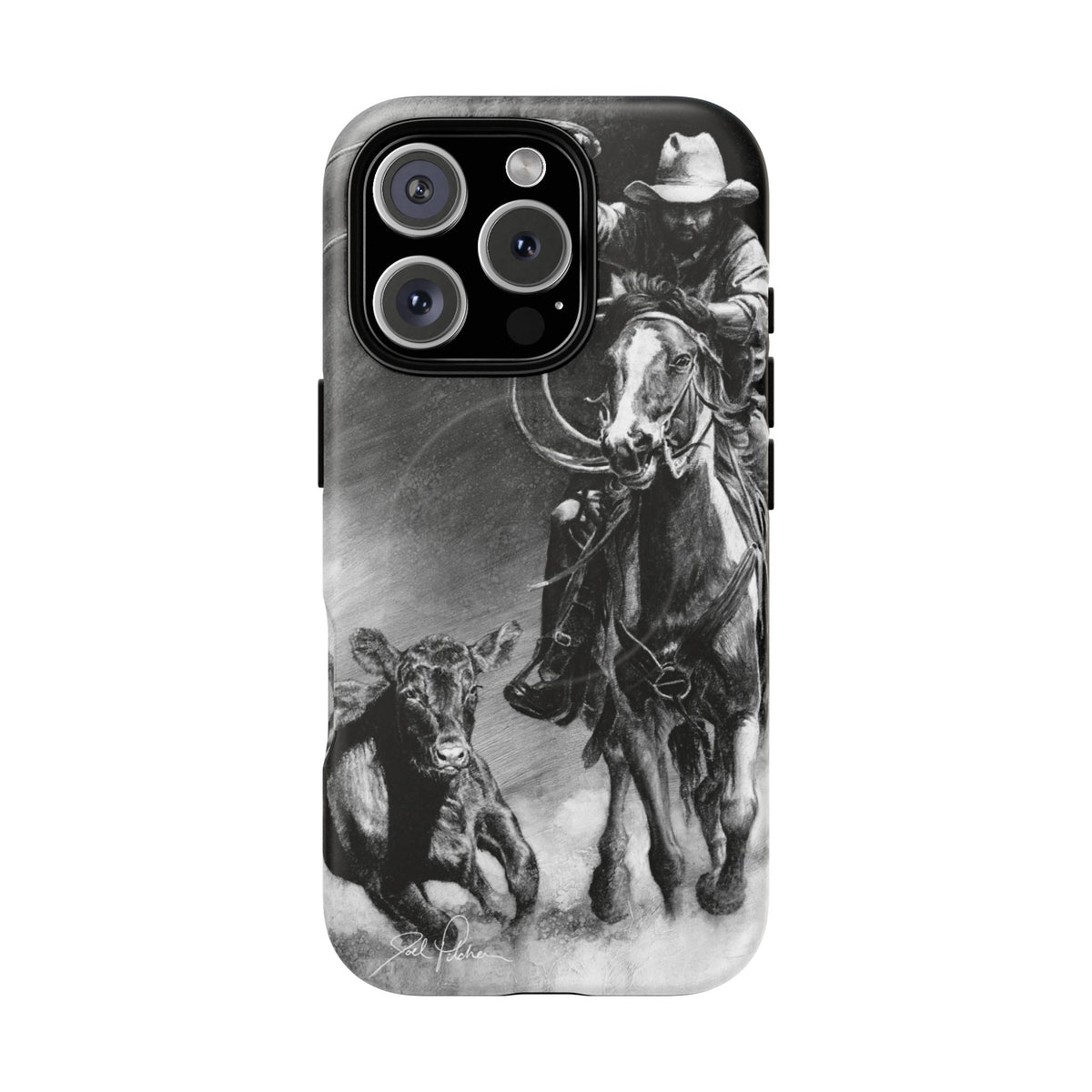 "Calf Roping" Magnetic Tough Case