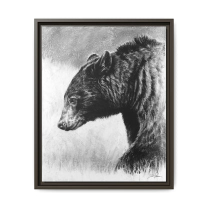 "Burly Bear" Framed Canvas