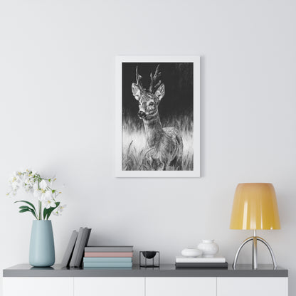 "Roe Deer" Framed Paper Print.