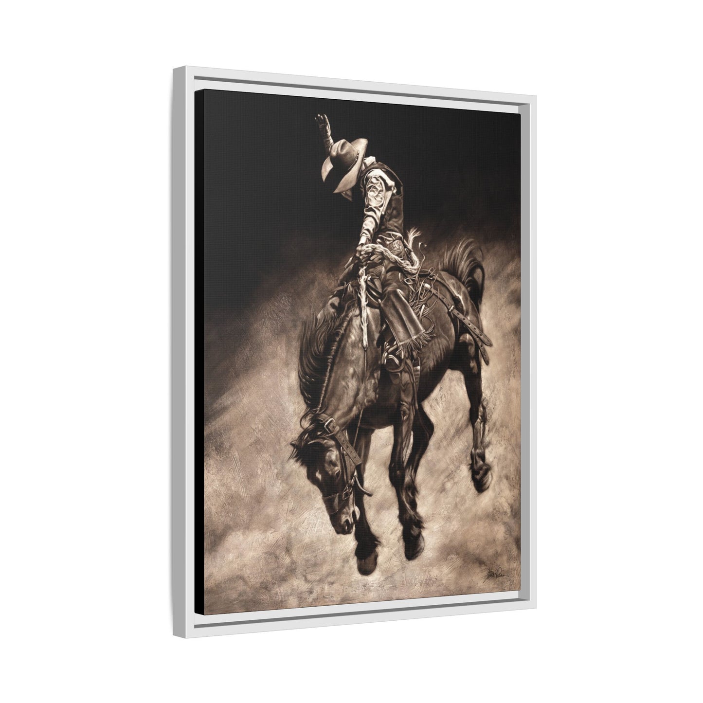 "Giddy Up" Framed Canvas