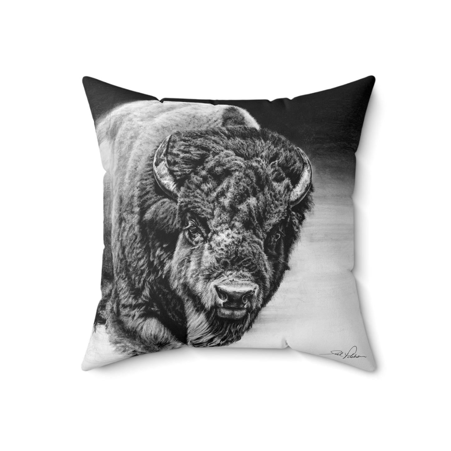 "Heavyweight Champ" Square Pillow.