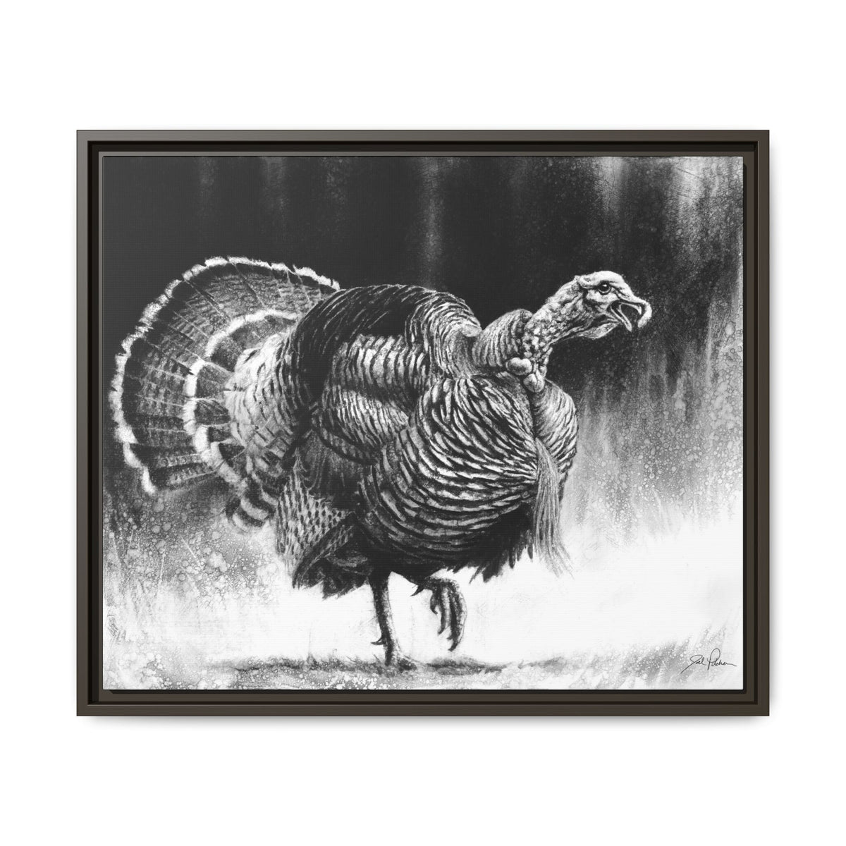 "Gobbler" Framed Canvas