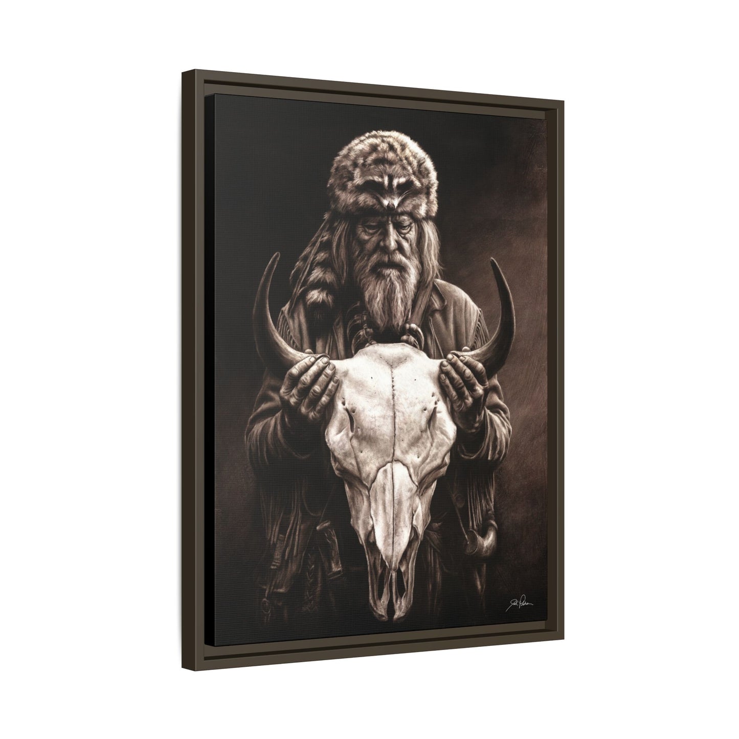 "Legends of the West" Framed Canvas