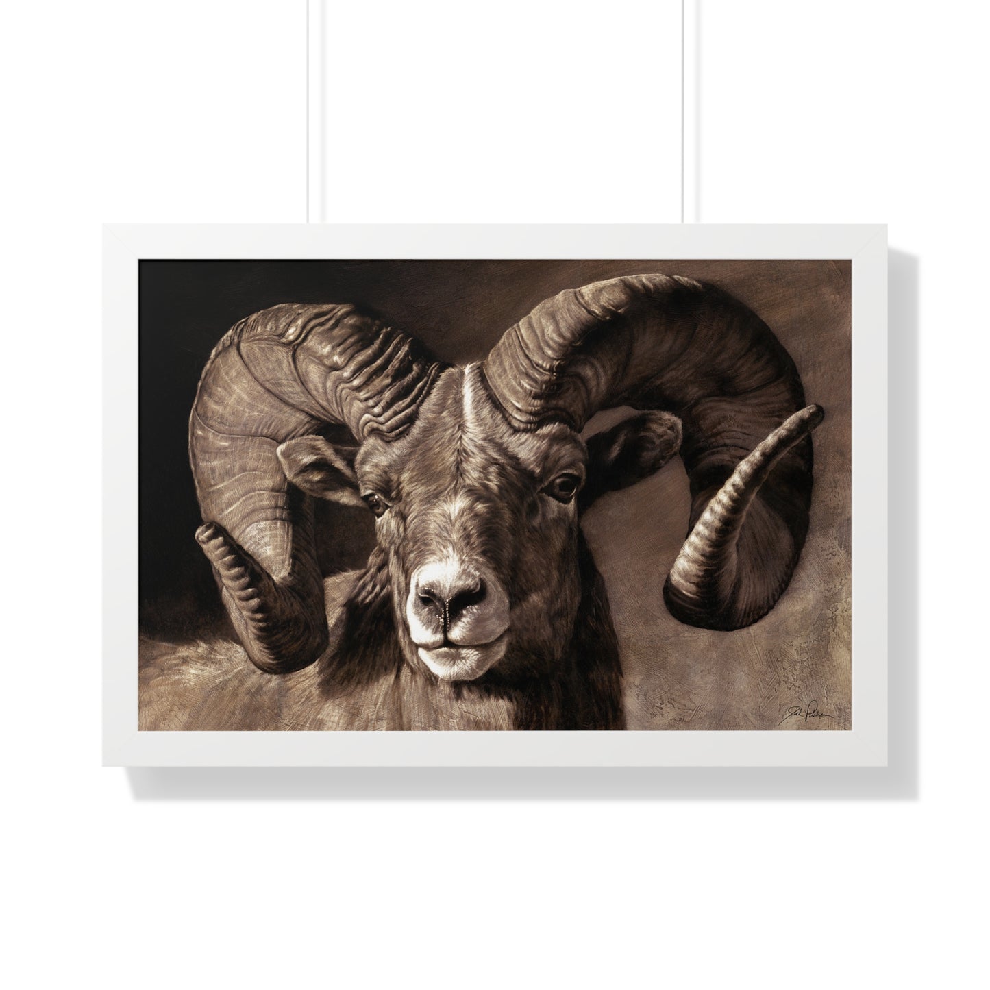 "Full Curl" Framed Paper Print
