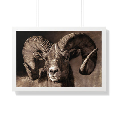 "Full Curl" Framed Paper Print