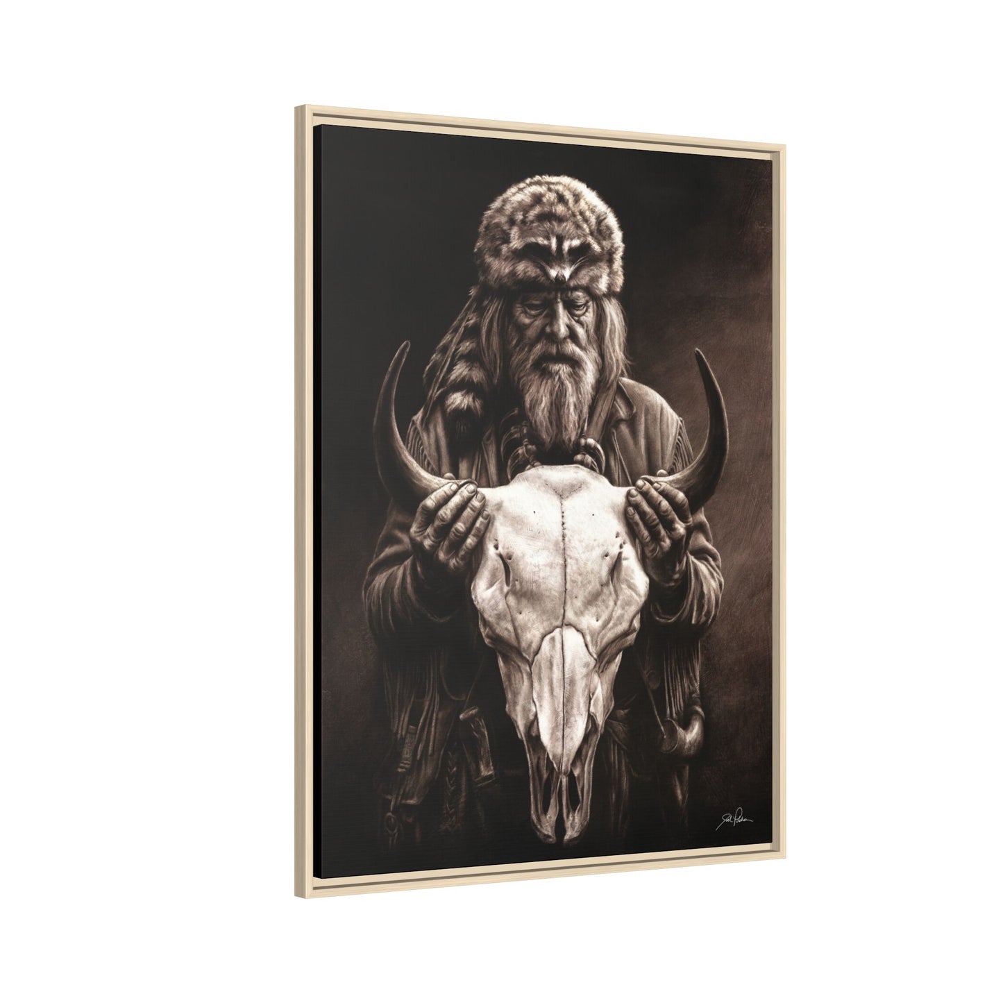 "Legends of the West" Framed Canvas