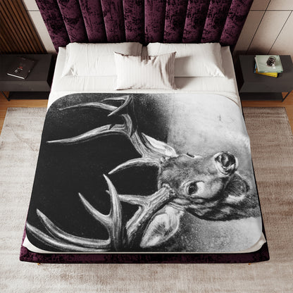 "Whitetail Buck" Sherpa Blanket.