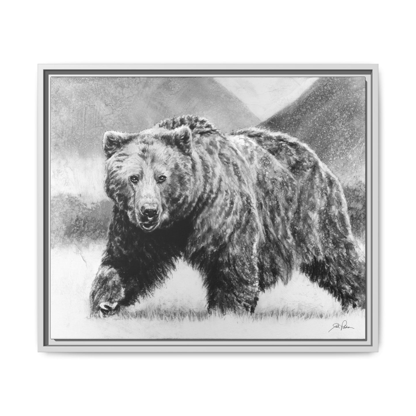 Grizzly II" Framed Canvas