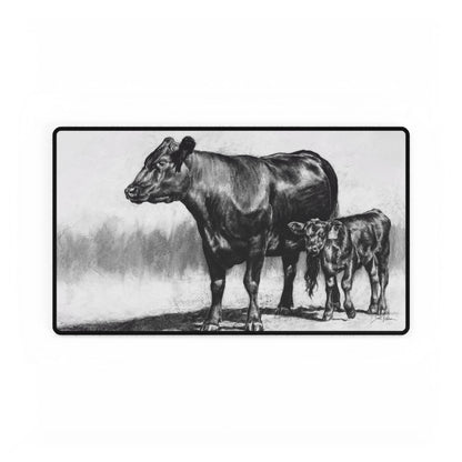"Momma Cow and Calf" Mouse Pad