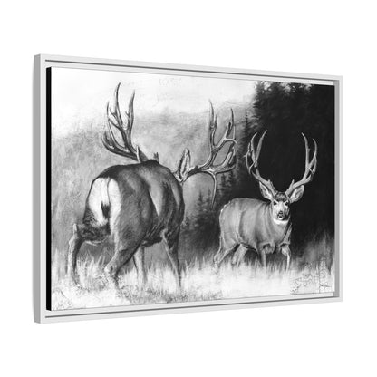 "Face Off" Framed Canvas