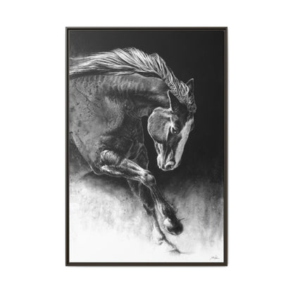 "Unbridled" Framed Canvas