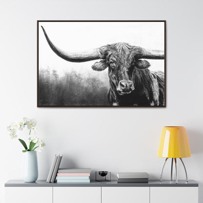 "Longhorn" Gallery Wrapped/Framed Canvas