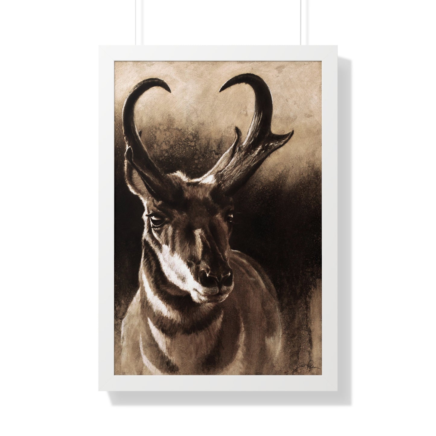 "Pronghorn" Framed Paper Print.