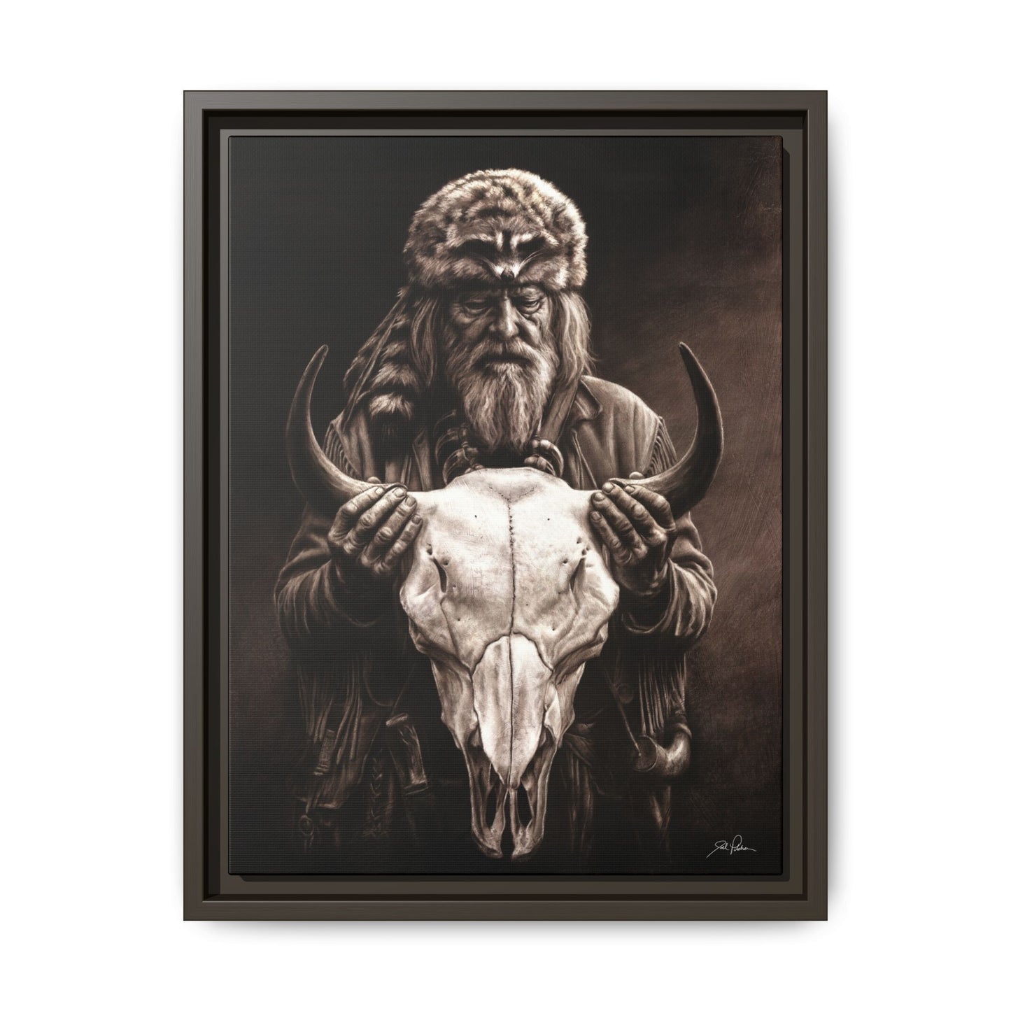"Legends of the West" Framed Canvas